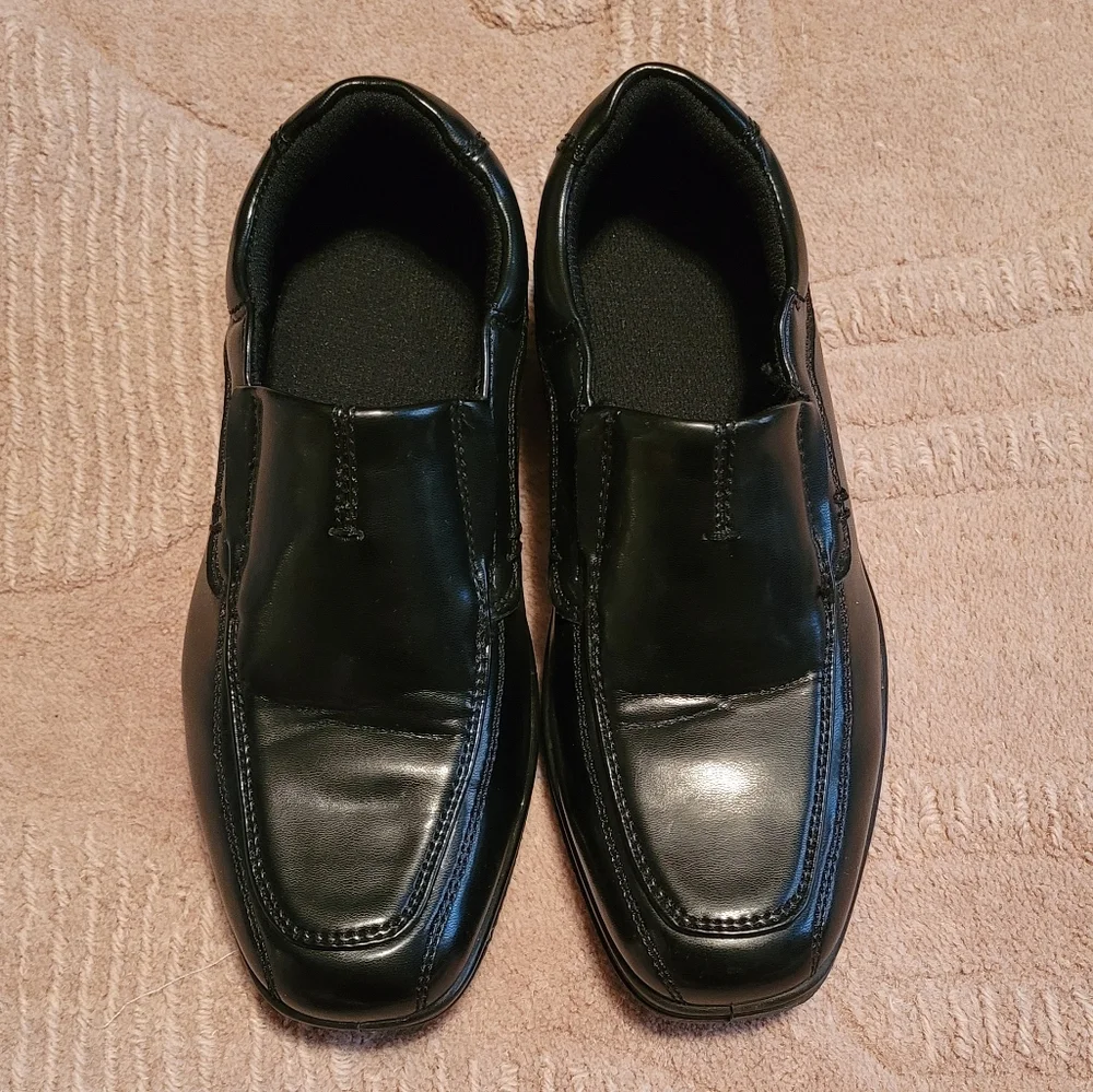 Boy's Deer Stags Wise Black Dress Loafers 13.5